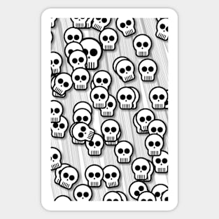 Skulls Grey Sticker